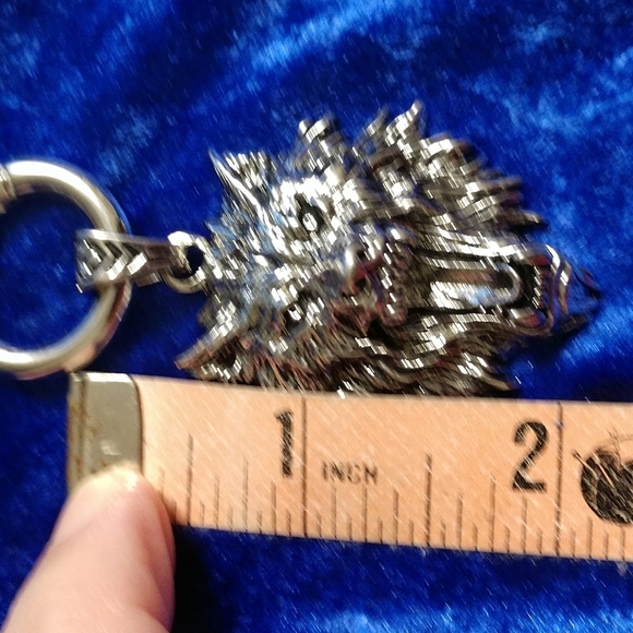 Wolf head Stainless Steel Pendant Flexible 24" Necklace Chain Unisex Gothic - Picture 10 of 15